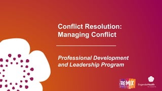 Conflict-Resolution-managing-conflict-professional | PDF
