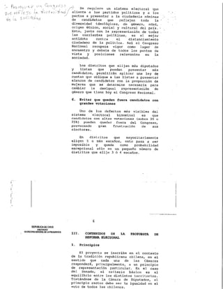 Proyecto de Ley reforma al binominal