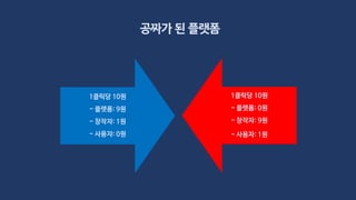 공짜가 된 플랫폼
1클릭당 10원
- 플랫폼: 9원
- 창작자: 1원
- 사용자: 0원
1클릭당 10원
- 플랫폼: 0원
- 창작자: 9원
- 사용자: 1원
 