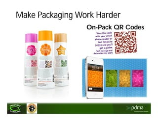 Make Packaging Work Harder
                 On-Pack QR Codes
 