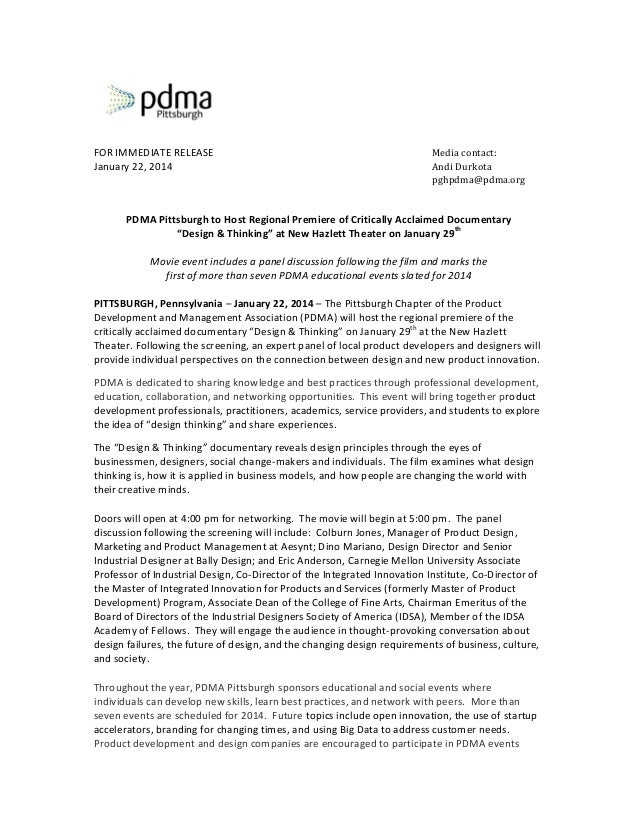how to design a press release