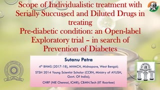 My STSH Scholary Article about TREATMENT of PRE-DIABETES with SSDD | PPT