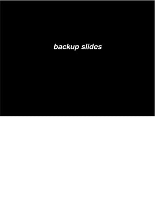backup slides




Notes:


Additional thoughts that didn't make it into the final presentation...
 