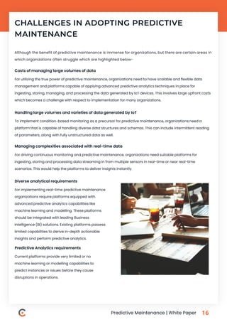 Predictive Maintenance - A Smart Solution to Maintain your Equipment! | PDF