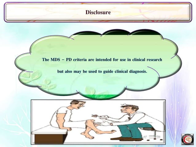 Parkinson Disease MDS criteria | PPTX | Brain and Nervous System ...