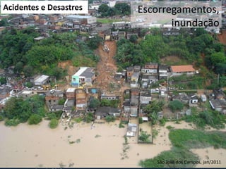 Acidentes e Desastres

VI Reunião do CONGEPDEC - 18 de

Escorregamentos,
inundação

São José
Maria José dos Campos, jan/2011
Brollo - Instituto

 