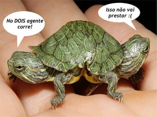 Isso não vai
                  prestar :(
No DOIS agente
    corre!
 