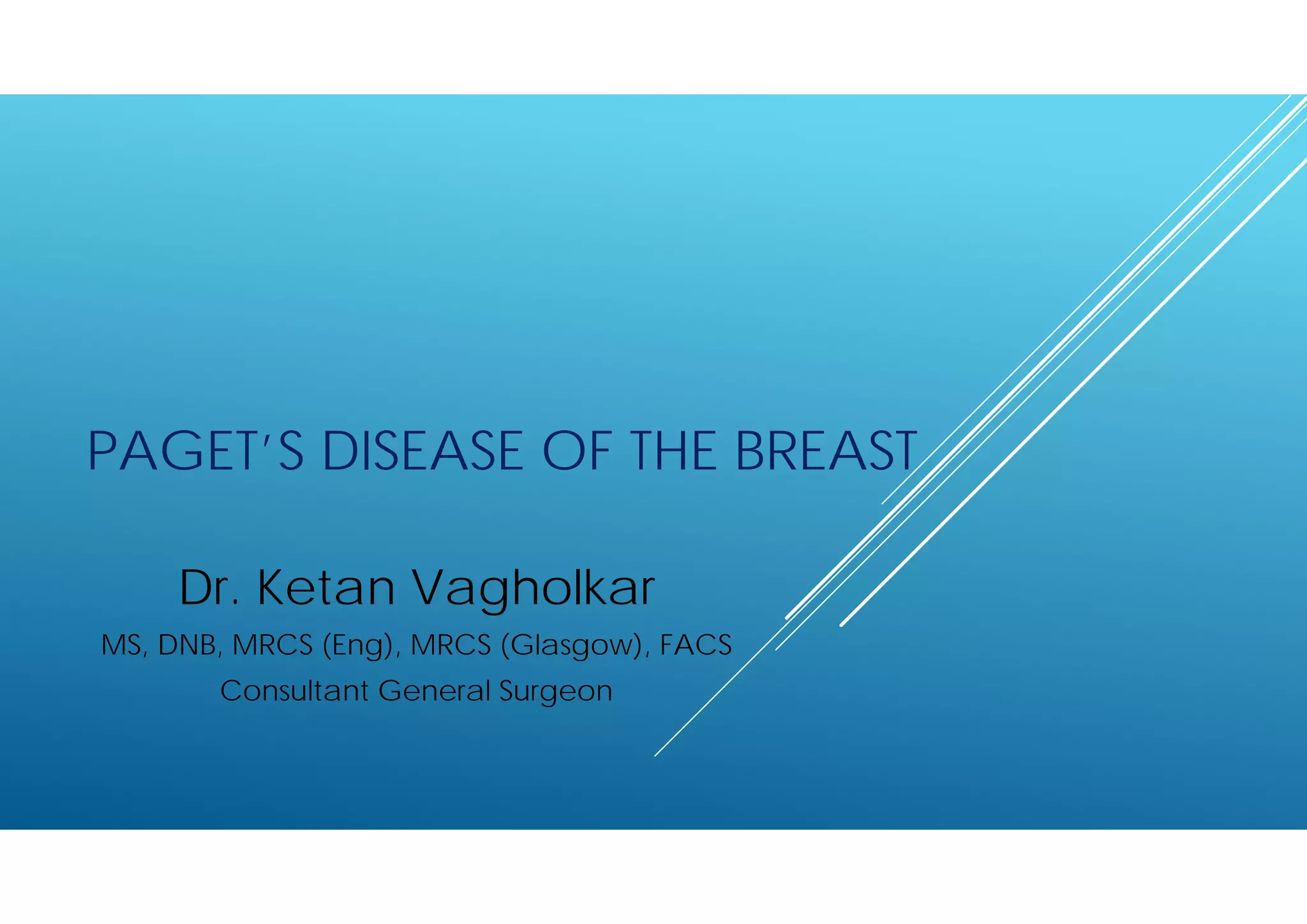 Paget's Disease of the Breast | PDF