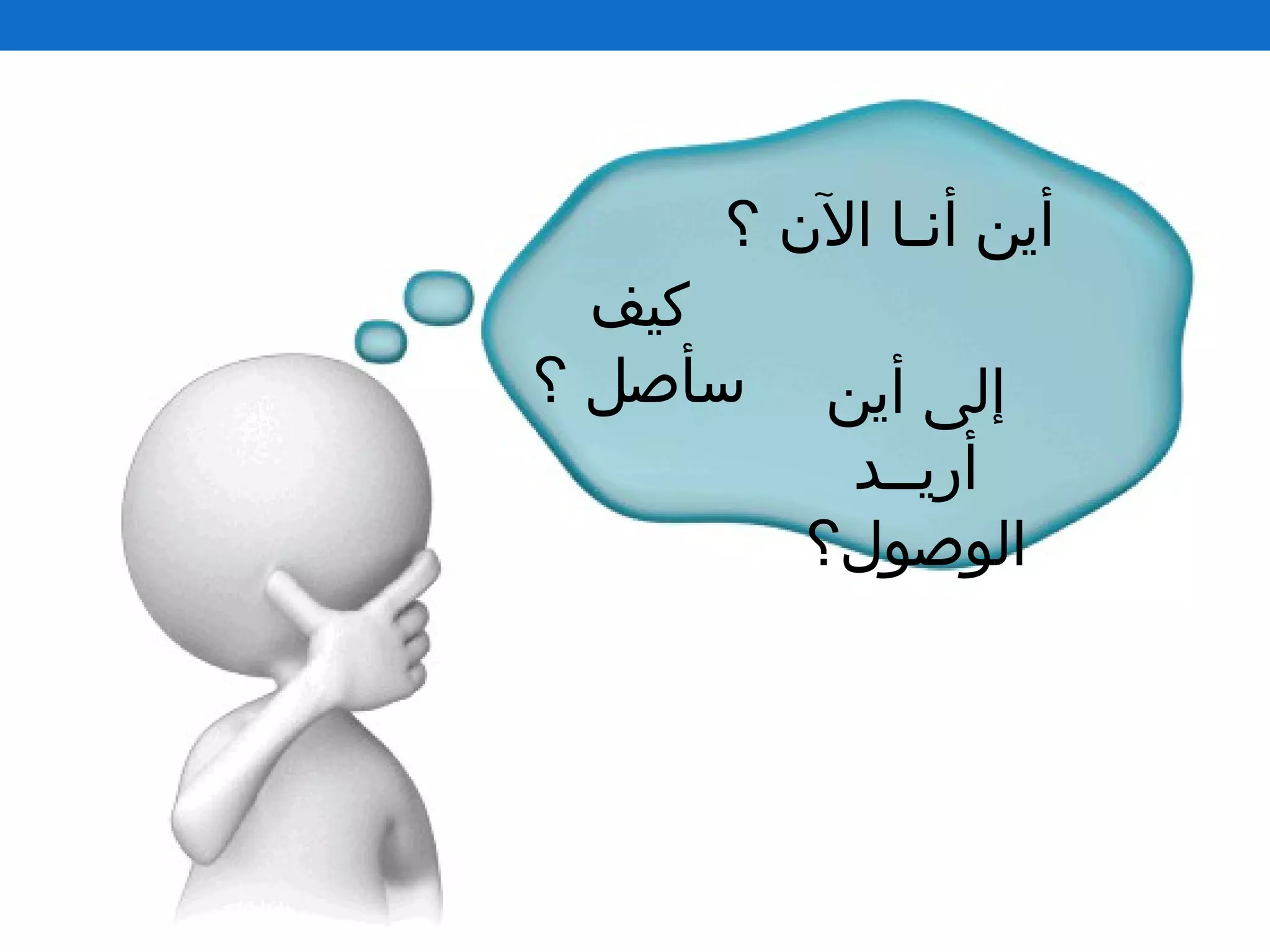 ‫؟‬ ‫ال ن‬ ‫أنـا‬ ‫أين‬
‫أين‬ ‫إلى‬
‫أريــد‬
‫الوصول؟‬
‫كيف‬
‫؟‬ ‫سأصل‬
 