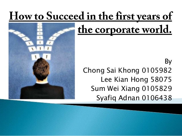 how to succeed in corporate world