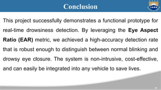 real time driver drowsiness detection using computer vision | PPTX