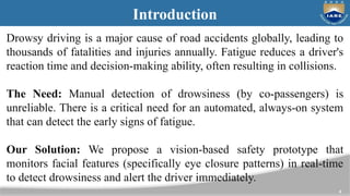 real time driver drowsiness detection using computer vision | PPTX