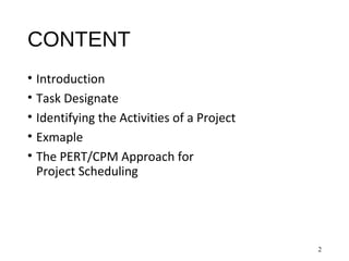 PROJECT SCHEDULING | PPT