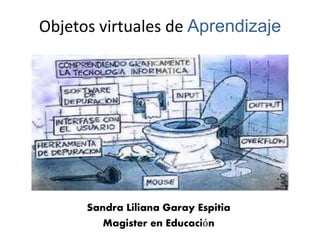 Objetos virtuales de Aprendizaje 
Sandra Liliana Garay Espitia 
Magister en Educación 
 
