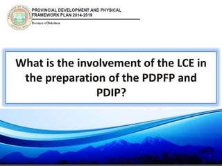 Bukidnon Provincial Development and Physical Framework Plan | PPTX