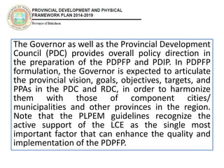 Bukidnon Provincial Development and Physical Framework Plan | PPTX
