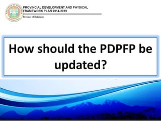 Bukidnon Provincial Development and Physical Framework Plan | PPTX