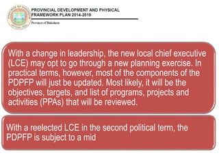 Bukidnon Provincial Development and Physical Framework Plan | PPTX