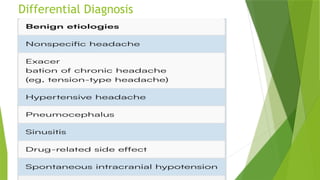 Differential Diagnosis
 