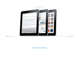 2014 iPad Training 
 