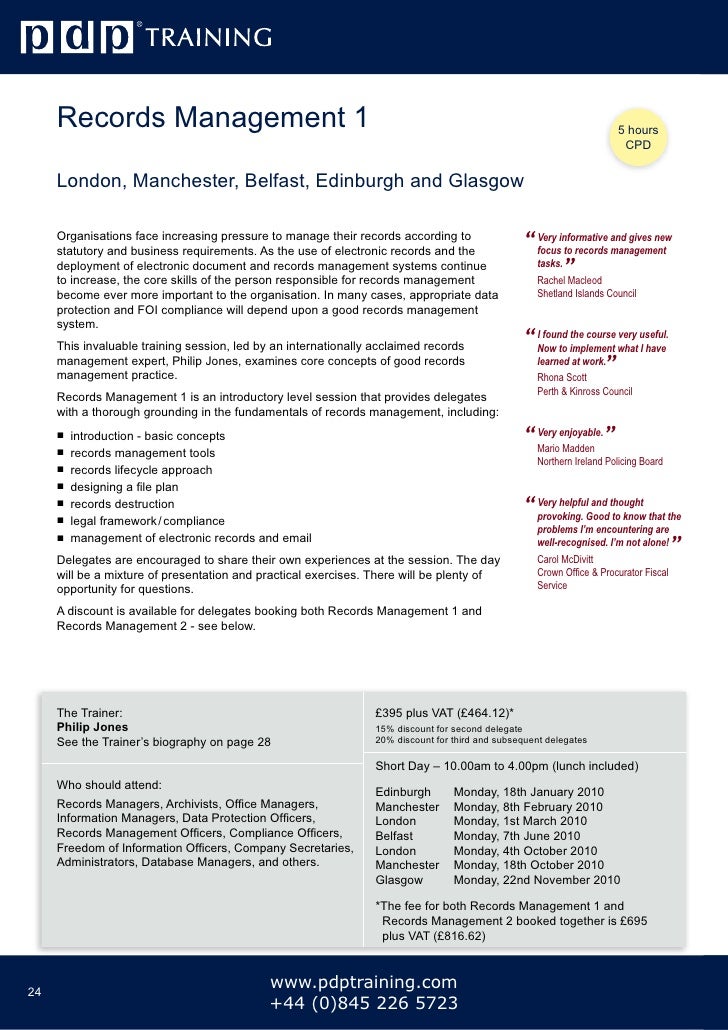 PDP Training Courses Catalogue