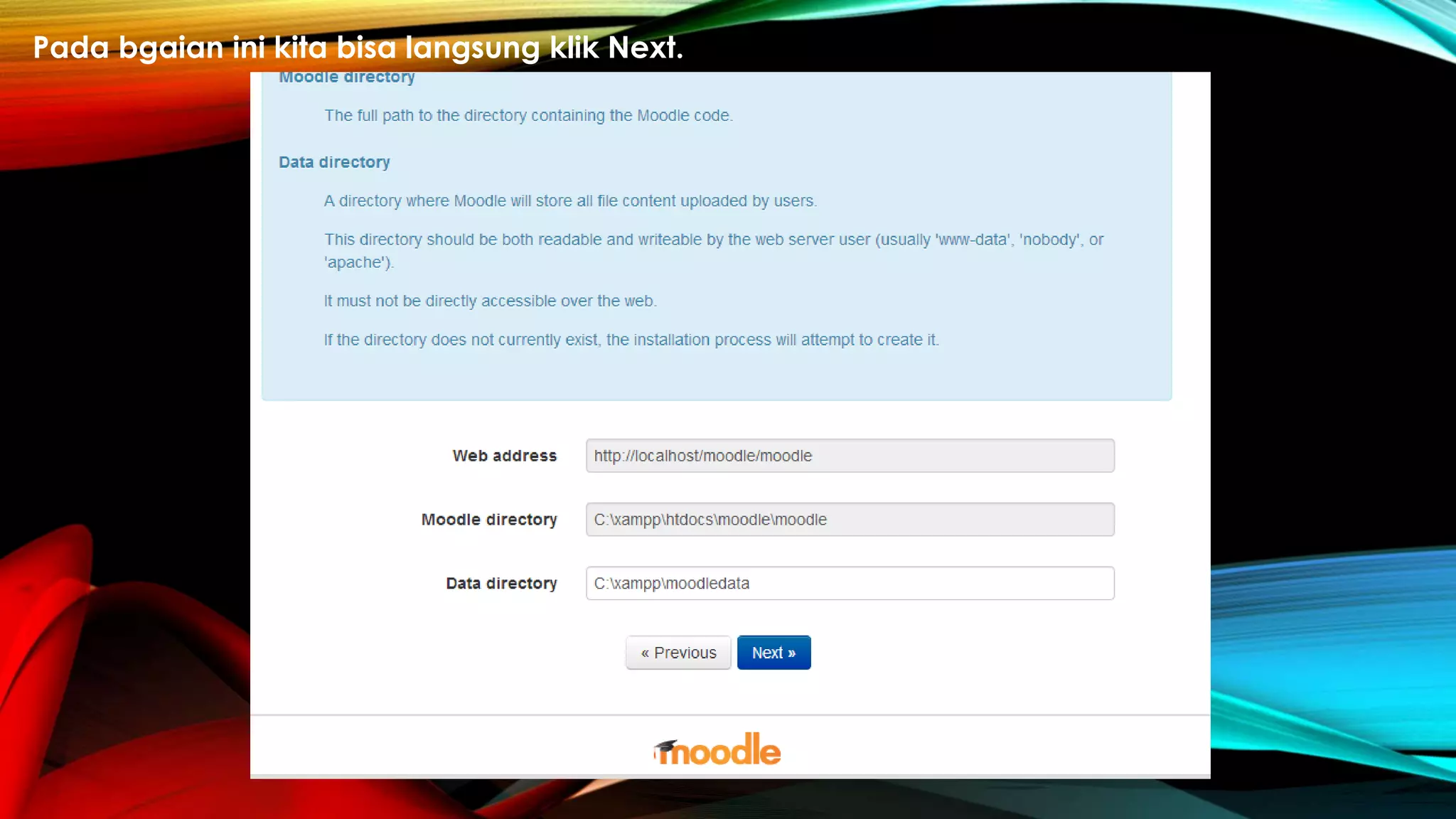 Pada bgaian ini kita bisa langsung klik Next.
 