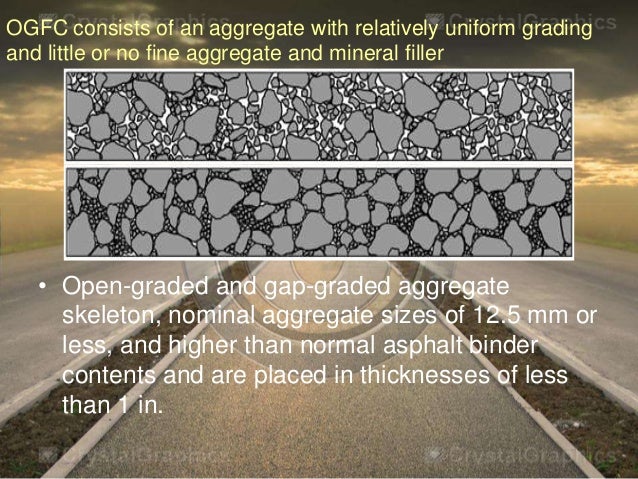 open graded friction course ogfc dense graded aggregate