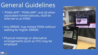Pdrep Status Pre Disaster Risk Assessmant Process for LGU | PPTX