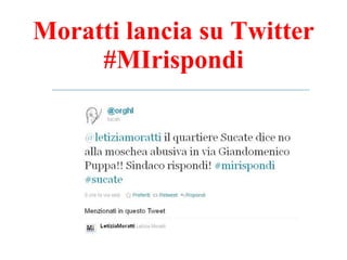 Moratti lancia su Twitter #MIrispondi 