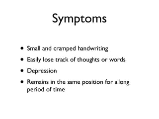 Parkinson's Disease sample | PPT