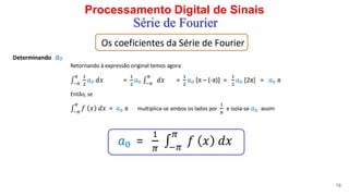 Processamento Digital de Sinais
19
Série de Fourier
 