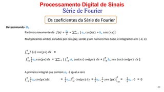 Processamento Digital de Sinais
20
Série de Fourier
 