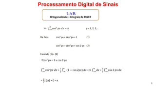 Processamento Digital de Sinais
6
LAB
 