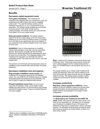 Pds m series-traditional_io[1] | PDF