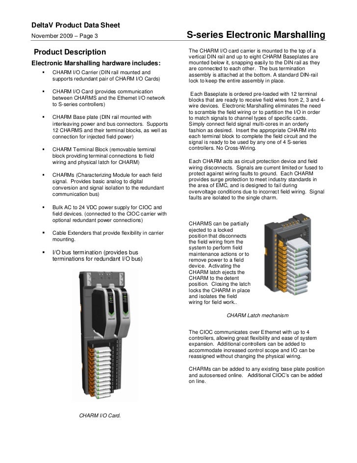 Deltav Cioc Manual , DeltaV Electronic Marshalling with Distributed ...