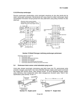Pd t 14-2003 - perencanaan perkerasan jalan beton semen | PDF