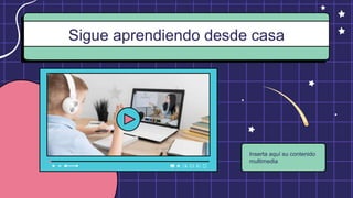 Sigue aprendiendo desde casa
Inserta aquí su contenido
multimedia
 