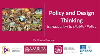 PDT - Introduction to Public Policy & Design Thinking | PPTX