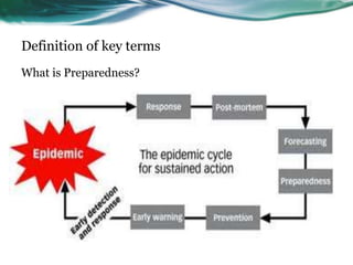 Prepardness Outbreak Public health significance of outbreak research preparedness | PPTX