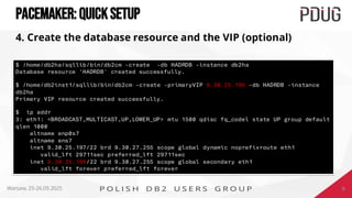 Db2 with Pacemaker pdug-2025-warsaw-pacemaker.pdf