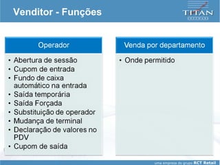 Venditor - Funções 