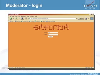 Moderator - login 