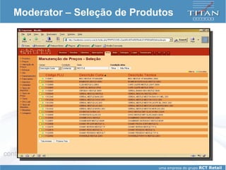 Moderator – Seleção de Produtos 