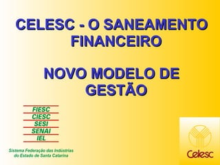 CELESC - O SANEAMENTO FINANCEIRO NOVO MODELO DE GESTÃO 