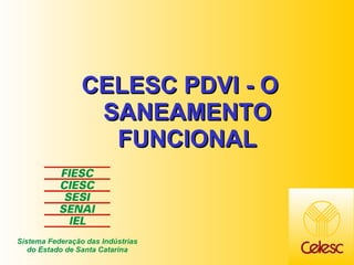 CELESC PDVI - O SANEAMENTO FUNCIONAL 