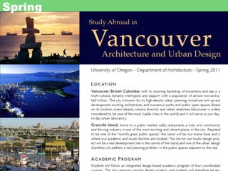 University of Oregon Portland Architecture Program