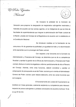 Ley de Reforma del Consejo de la Magistratura