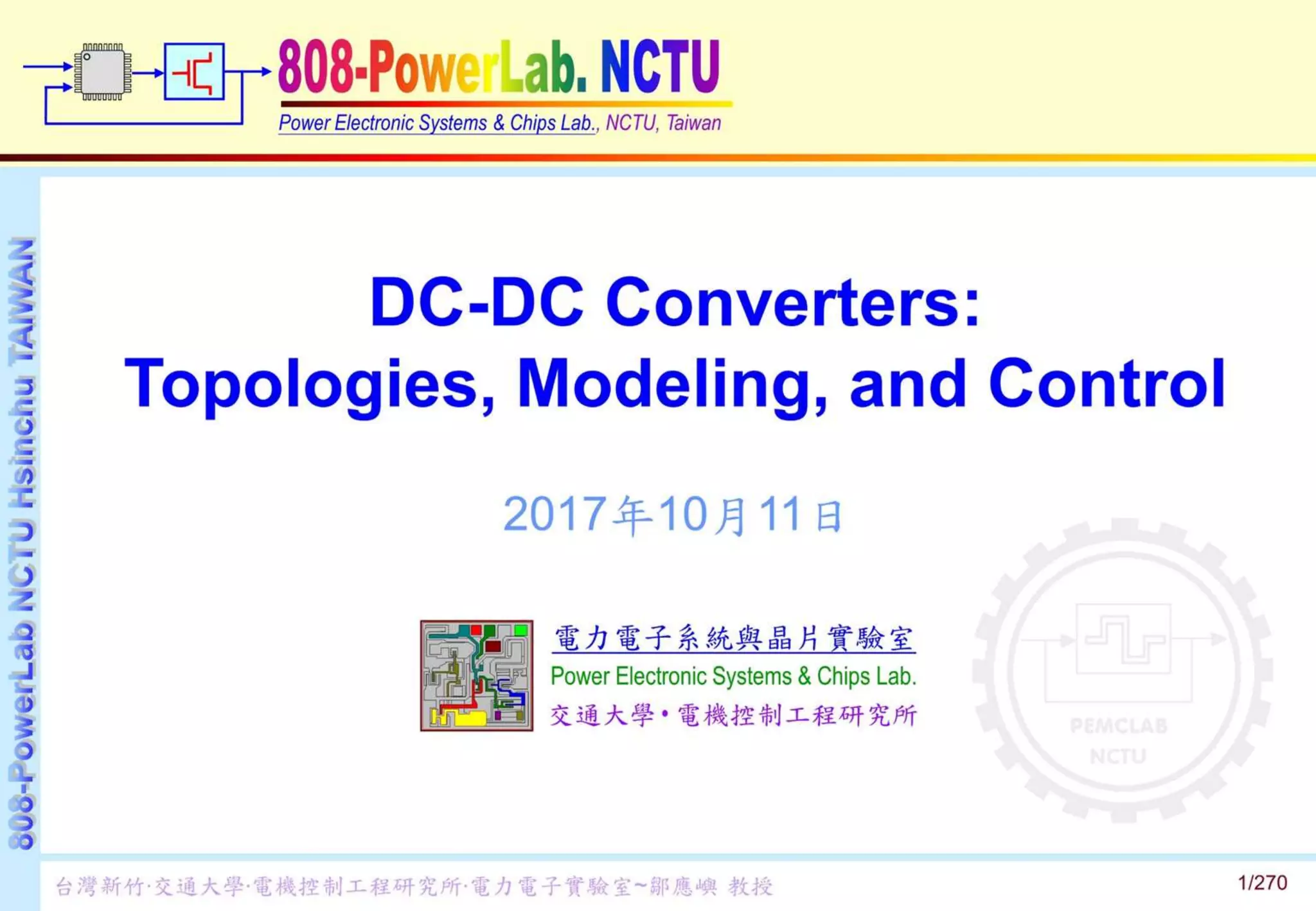 DC-DC Converters - Topologies, Modeling, and Control | PPTX