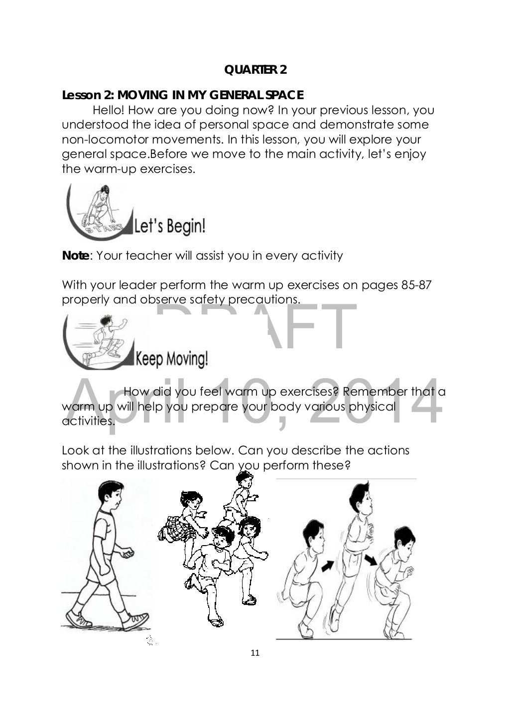 K TO 12 GRADE 3 LEARNING MATERIAL IN PE