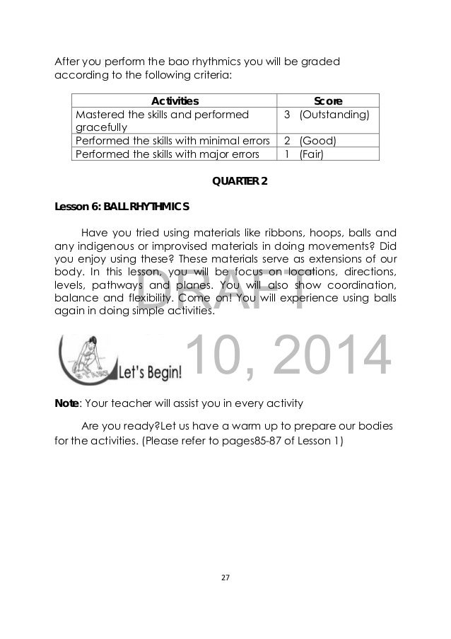 K TO 12 GRADE 3 LEARNING MATERIAL IN PE